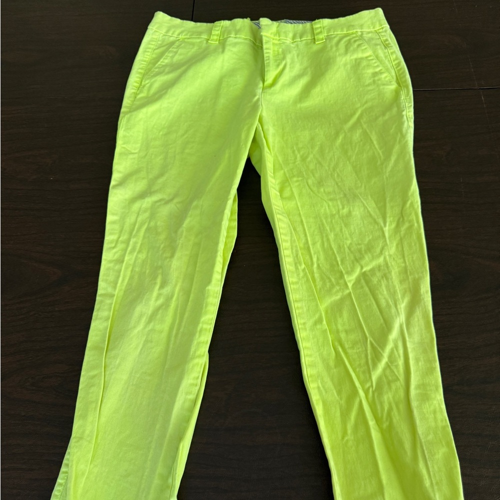 Neon Lime Crop Pants